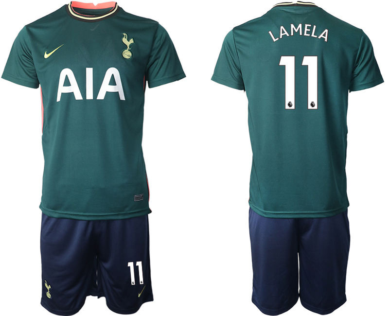 Men 2020-2021 club Tottenham away #11 green Soccer Jerseys